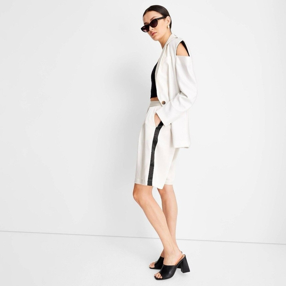 Future Collective High-Rise Bermuda Shorts